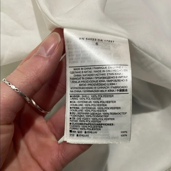 Banana Republic Elegant Floral Pleated Skirt - White and Blue - Picture 6 of 6